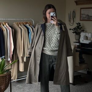 London Fog Olive Trench Coat